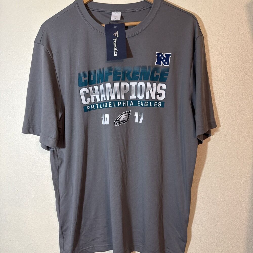 Fanatics Philadelphia Eagles Confrence Champions T Shirt - Size Large NWT